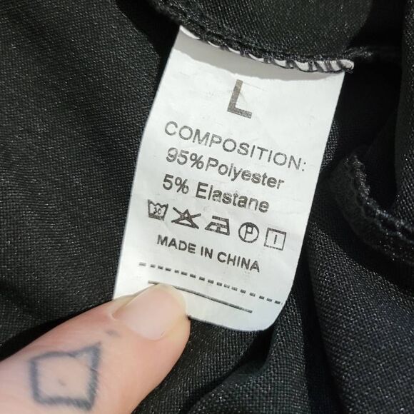 Black athletic shorts drawstring elastic‎ waist workout yoga athleisure neutral - Picture 6 of 9